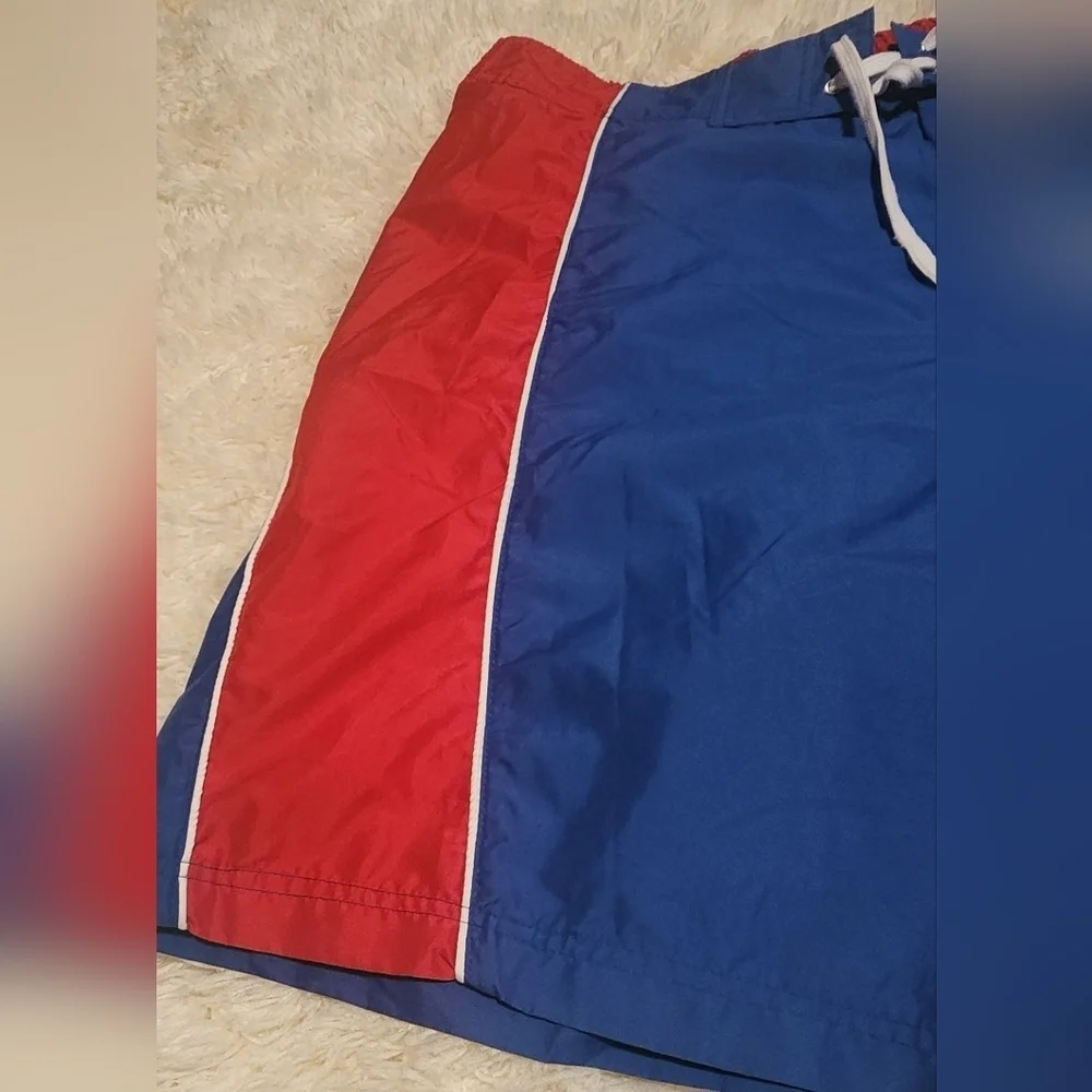 Chicago Cubs MLB Genuine Merchandise Blue Lined Swim Short Trunks Sz. XL